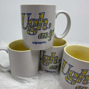 Target Clueless Mugs 'Ugh, As If!' Phone ZAK Designs Paramount SET OF 4‎